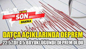 Afad'dan yapılan açıklamada ege denizi'nde muğla'nın datça ilçesi açıklarında 4.8 büyüklüğünde bir deprem meydana geldi. denildi. Iexfylwdq7xjlm