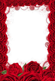 Frame Rose Photoshop Red Roses Background Valentines Wallpaper Rose Frame