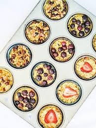 Individual Baked Oatmeal Cups Baked Oatmeal Cups Food Oatmeal Cups