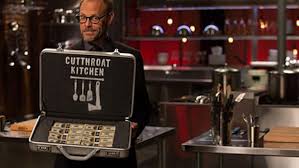 The show's judges compete, when richard blais, antonia lofaso, simon majumdar and jet tila encounter weird obstacles while making a poached egg breakfast, a grain bowl, and a dessert. Here S A Preview Of Cutthroat Kitchen Alton Brown S New Food Network Show Eater