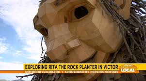 Exploring Rita the Rock Planter, Victor, Colorado's newest troll!