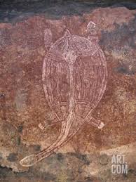 Painting Of Turtle At The Aboriginal Rock Art Site At Obirr Rock In Kakadu National Park Photographic Print By Robert F Art Sites Rock Art Kakadu National Park