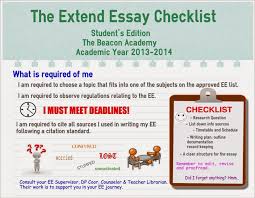 School Librarian In Action The Extended Essay Checklist Student S Edition Essay Persuasive Essay Topics Argumentative Essay Topics