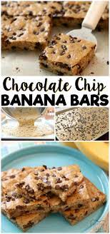 Chocolate Chip Banana Bars Are A Simple Delicious Ripe Banana Recipe That S Even Better Than Banana Ripe Banana Recipe Banana Dessert Recipes Banana Recipes