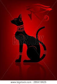 Neith occasionally took the form of a cat and the cat was one of mut's sacred symbols. Black Egyptian Cat Vector Photo Free Trial Bigstock