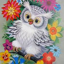 Ein weiteres tolles kreatives hobby, das weltweit zum renner wird. Gunstige Eule Voller 5d Diy Diamant Malerei Tier Hand Stickerei Runde Strass Kreuzstich Wohnzimmer Dekoration Kunst Ytg Ka Cross Paintings Owl Art Owl Cartoon