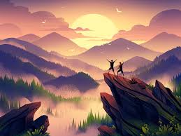Using digital tools to create dazzling art: Digital Art 25 Atmospheric Illustrations Of Nature And Landscapes