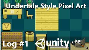 (above is pictured a work in progress screenshot from my upcoming puzzle game, puzzledorf) Undertale Style Pixel Art In Gimp 2d Rpg Unity 5 Game Dev Log 1 Youtube