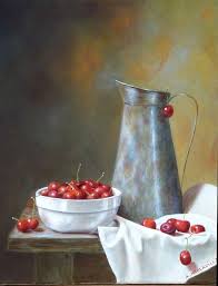 Nature Morte Aux Cerises Nature Morte Tableau Nature Morte Nature Morte Fruits