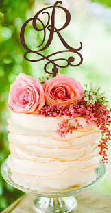 Letter R Cake Topper Gold Monogram Cake Topper R Wedding Cake Etsy Cake Topper Wedding Monogram Cake Topper Initials Wedding Cake Toppers Initials