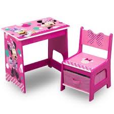 Delta Children Disney Minnie Mouse Kids Wood Desk And Chair Set Kohls In 2020 Desk And Chair Set Kids Wood Dollhouse Furniture Bedroom