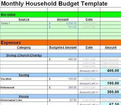 Monthly Household Budget Template Monthly Budget Template Household Budget Template Budget Spreadsheet Template Budget Template