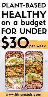 Plant Based On A Budget For Under 30 A Week Cheap Vegan Meals Cheap Vegetarian Meals Cheap Vegan Meal Plan