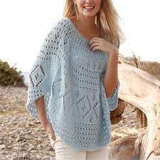 Free poncho knitting patterns for all knitter experience levels. Stunning Summer Poncho Free Knitting Pattern