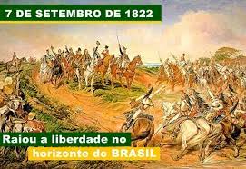 Ao receber os decretos e a correspondência, proclamou a independência, retirando de seu . 7 De Setembro De 1822 Raiou A Liberdade No Horizonte Do Brasil