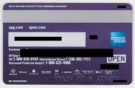 Receive a sign up bonus of up to 35,000 spg points when you open a new spg business card from american express. American Express Spg Business Credit Card Back Travel With Grant