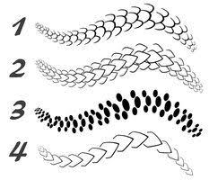 Dragon Scales Brush Set Snake Drawing Dragon Sketch Dragon Drawing