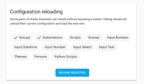 Reload to refresh your session. Configuration Reloading Add More Reload Services Redesign Card Home Assistant Polymer