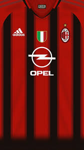 Ac Milan 04 05 Kit Home Bola Kaki Sepak Bola Olahraga