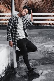 Dark grey dress pants offer an alternative to slacks for formal events. Buy White Hoodie Under Flannel Cheap Online