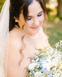 Matt & Mallory's day started off straight out of a dream. Mallory's girls  wrapped her up in the sweetest bubble of blue — those soft, dusty  periwinkle dresses looked so good against