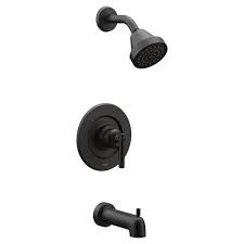 Moen Gibson Matte Black 1 Handle Bathtub And Shower Faucet Valve Not Included Lowes Com In 2021 Tub And Shower Faucets Shower Faucet Shower Tub