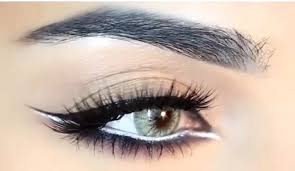 Black And White Winged Eyeliner Black Winged Eyeliner With White Eyeliner On Liquid Part Of The Eye Extended Out Under Wing And Black Shad Makeup Tutorial For Beginners Makeup Makeup Tutorial