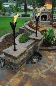Tiki Torches Manual Light Fin Style