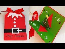 The hidden panels on both the front and inside of these fun fold cards will take your paper crafting to a new level. Best Collection Videos Of Diy Christmas Cards And Learn How To Make Christmas Greeting Card E Christmas Cards Handmade Christmas Card Images Handmade Christmas
