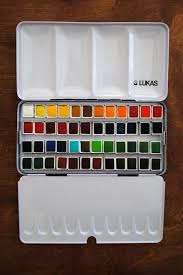 Lukas 1862 Aquarell 48 Half Pan Watercolor Set Art Materials Creativity Tools Art Tools