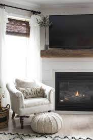 The farmhouse shiplap fireplace of your dreams: Shiplap And Barn Beam Fireplace Mantel Makeover