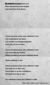 It's may, the month for mothers day around the world! Mother S Love Poem By Michael Olakunle Adesanya Poem Hunter