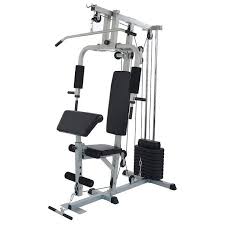 Balancefrom Home Gym System Workout Station With 330lb Of Resistance 125lb Weight Stack Comes With Installation Instruction Video Walmart Com In 2020 Home Gym Exercises Home Gym Equipment Workout Stations