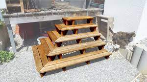How to build patio steps step by step. Building An Outdoor Patio Stair Youtube