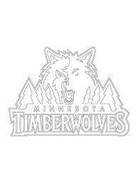 Minnesota Timberwolves Logo Nba Coloring Pages Letscolorit Com Sports Coloring Pages Coloring Pages Minnesota Timberwolves