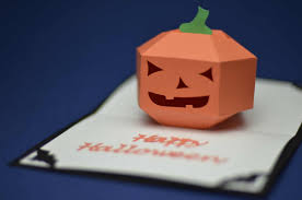 Check this popup greeting card tutorial and learn how to whip these cards up like a pro. Home Garden Angry Pumpkin Details About 3d Pop Up Halloween Handmade Greeting Card Greeting Cards Party Supply