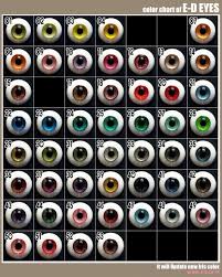 E D Urethane Eyes Color Chart