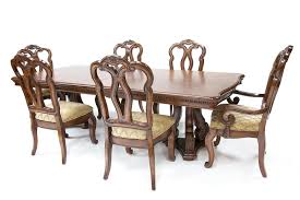 Add extra seating with a contemporary flair by choosing a bench for your dining room. San Marino Dining Table 4 Chairs 2 Arm Chairs In Brown Mor Furniture