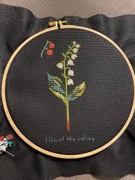 You'll have to register to get the pattern downloads. Fo Stitched My Favourite Wildflower Lily Of The Valley Crossstitch