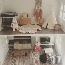 Renovated Kmart Dolls House With A Combination Of Lundby Handmade And Vintage Sylvanian Family Furniture Chec Family Furniture Mini Doll House Tiny Furniture
