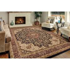 Find rugs with clean, modern patterns and whimsical detailing such as fringe bring luxe style home. Home Decorators Collection Silk Road Black 8 Ft X 10 Ft Medallion Area Rug 30937 The Home Depot