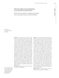 Pdf The Human Right To Water And Sanitation A New Perspective For Public Policies