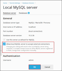 How to enable remote access to MySQL/MariaDB server in Plesk? – Plesk