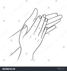 Clapping Hands Or Applauding Linear Illustration Or Sketch By Black Stroke Hand Illustration Illustration Illustration Sketches