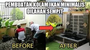 Biaya Pembuatan Kolam Ikan Minimalis Youtube