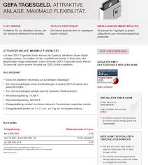 Hier das tagesgeld der gefa bank beantragen investitionen bergen das risiko von verlusten. Gefa Bank Tagesgeld Erfahrungen 2021 Aktueller Tagesgeld Test