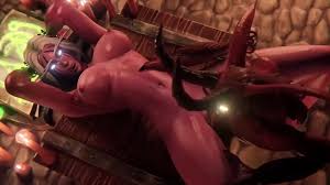3d porn hentai a demon destroys her pussy with his big cock and cums on her  belly