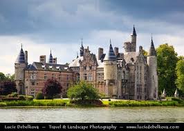 Europe Belgium Flanders Antwerp Province Bornem Castle De Marnix De Sainte Aldegonde Castle On Banks Of Scheldt River