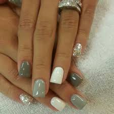 Matte grey nails with glitter accent #mattenails #glitternails ❤️ a design with accent nails is definitely not something brand new. Gray Nail Designs How You Can Do It At Home Pictures Designs Gray Nail Designs For You The Nail For You