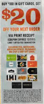 Stop & shop sells a wide variety of gift cards to other stores. Expired Stop Shop 20 Off Next Order When You Purchase 100 In Third Party Gift Cards 11 10 11 30 Doctor Of Credit
